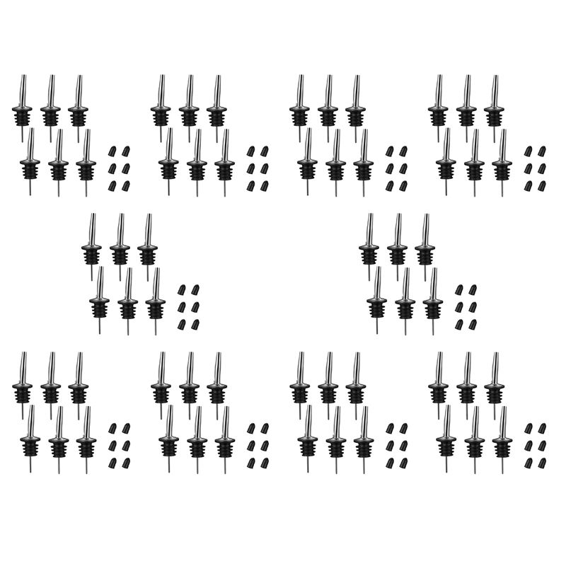 Speed Pourer Cap - 60Pc Stainless Steel Pourers,Speed Pourer, Liquor