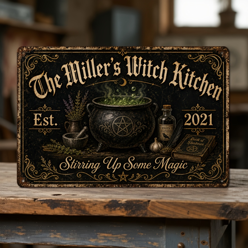 Personalized Metal Sign Witch  - Home Bar Signs ulasan dan harga
