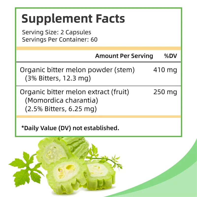 Bitter Melon Capsules - Weight - Bitters Bottle Set ulasan dan harga