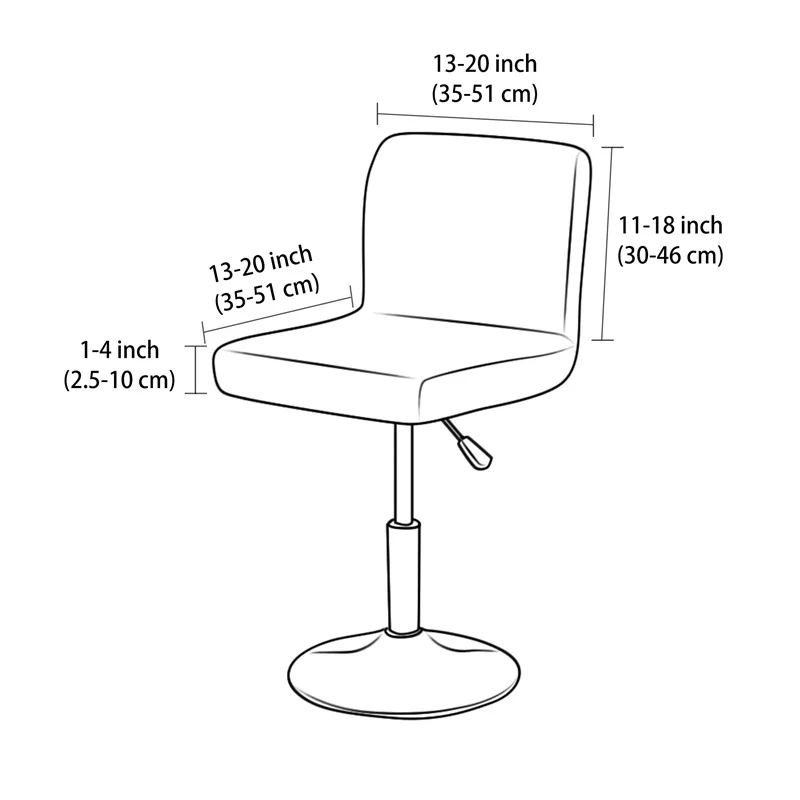1/4pcs Jacquard Bar Stool Cove - Home Bar Seating ulasan dan harga