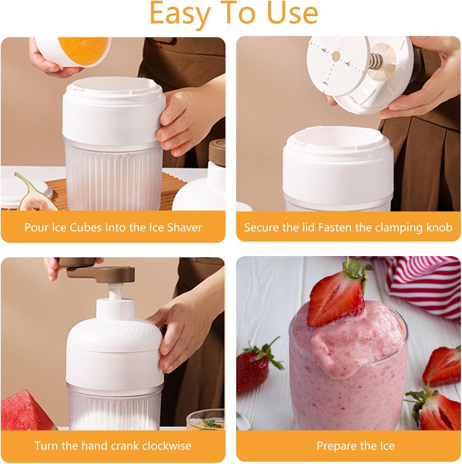 Portable Manual Ice Shaver Sno - Home Barber ulasan dan harga