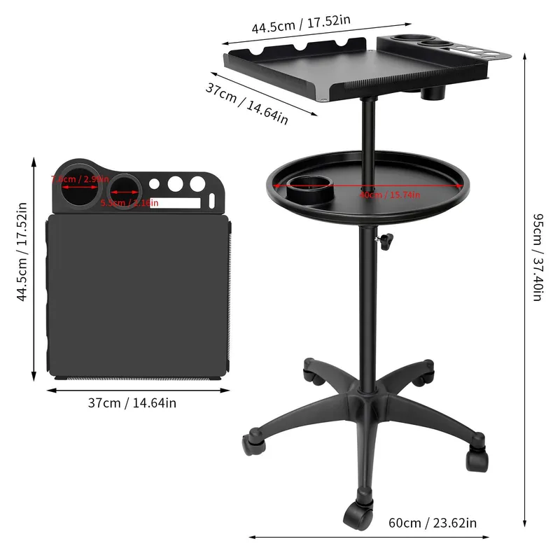 Adjustable Mobile Hair Cart wi - Home Barber ulasan dan harga