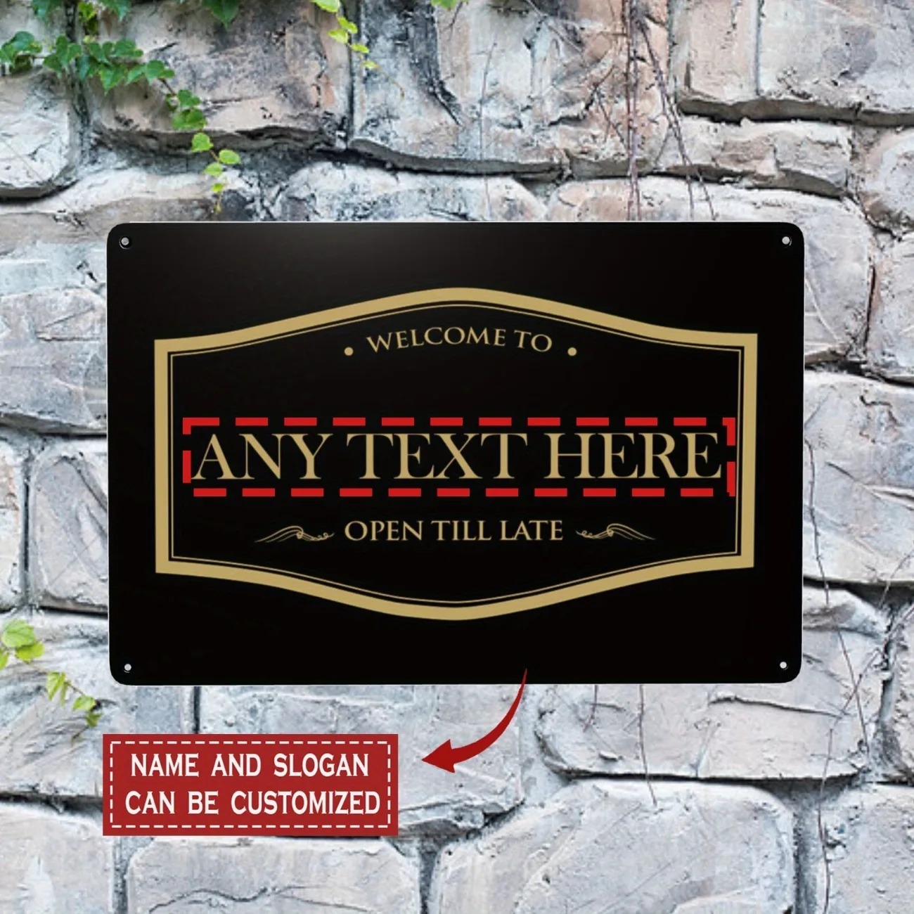CIFbuy Customizable 2D Flat Go - Home Bar Signs ulasan dan harga