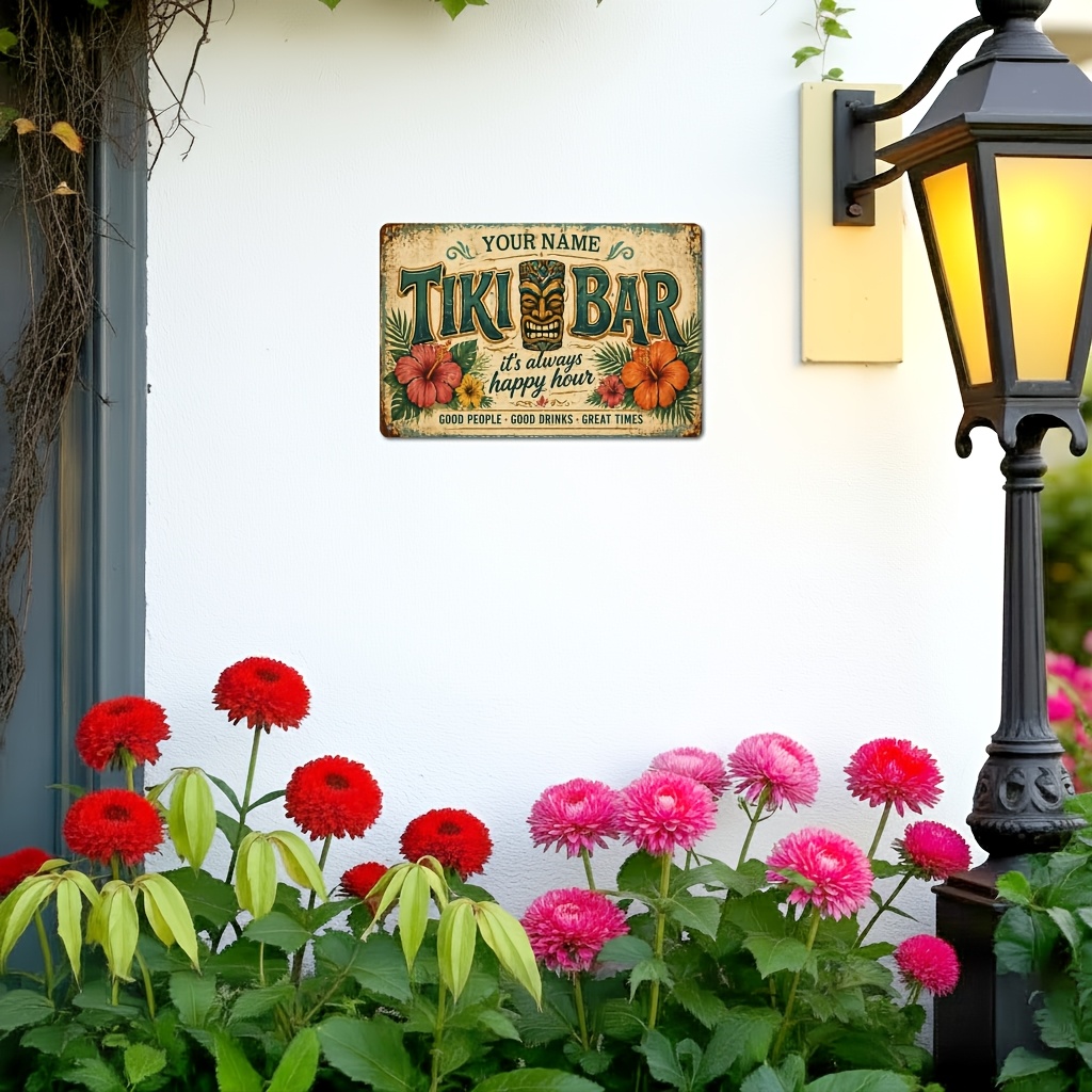 Personalized Tiki Bar It's Alw - Home Bar Signs ulasan dan harga