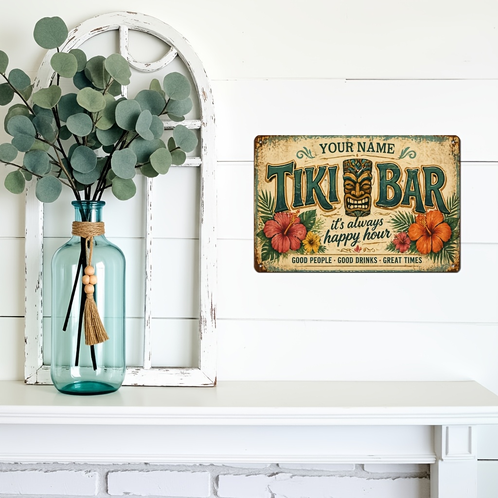 Personalized Tiki Bar It's Alw - Home Bar Signs ulasan dan harga