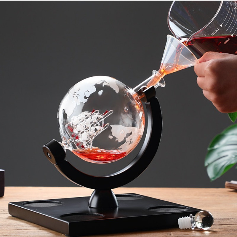 Decorative Globe Wine Decanter - Home Bar Stand ulasan dan harga