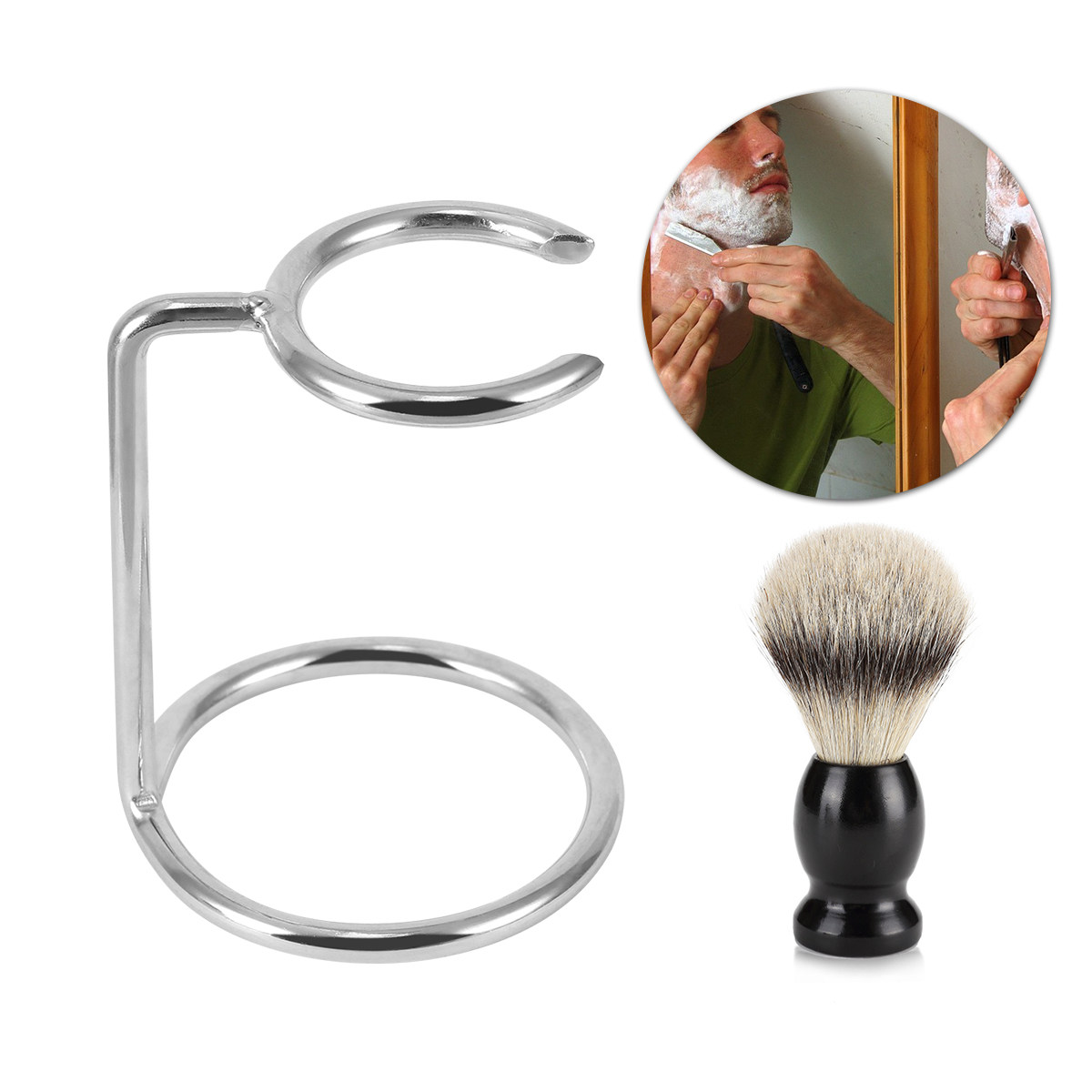 Stainless Steel Shaving Brush  - Home Barber ulasan dan harga