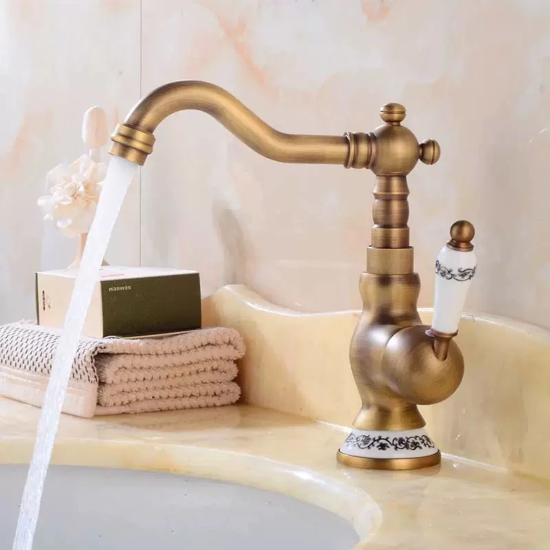 Antique Brass Bathroom Faucet  - Home Bar Sink ulasan dan harga