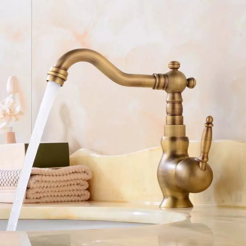 Antique Brass Bathroom Faucet  - Home Bar Sink ulasan dan harga