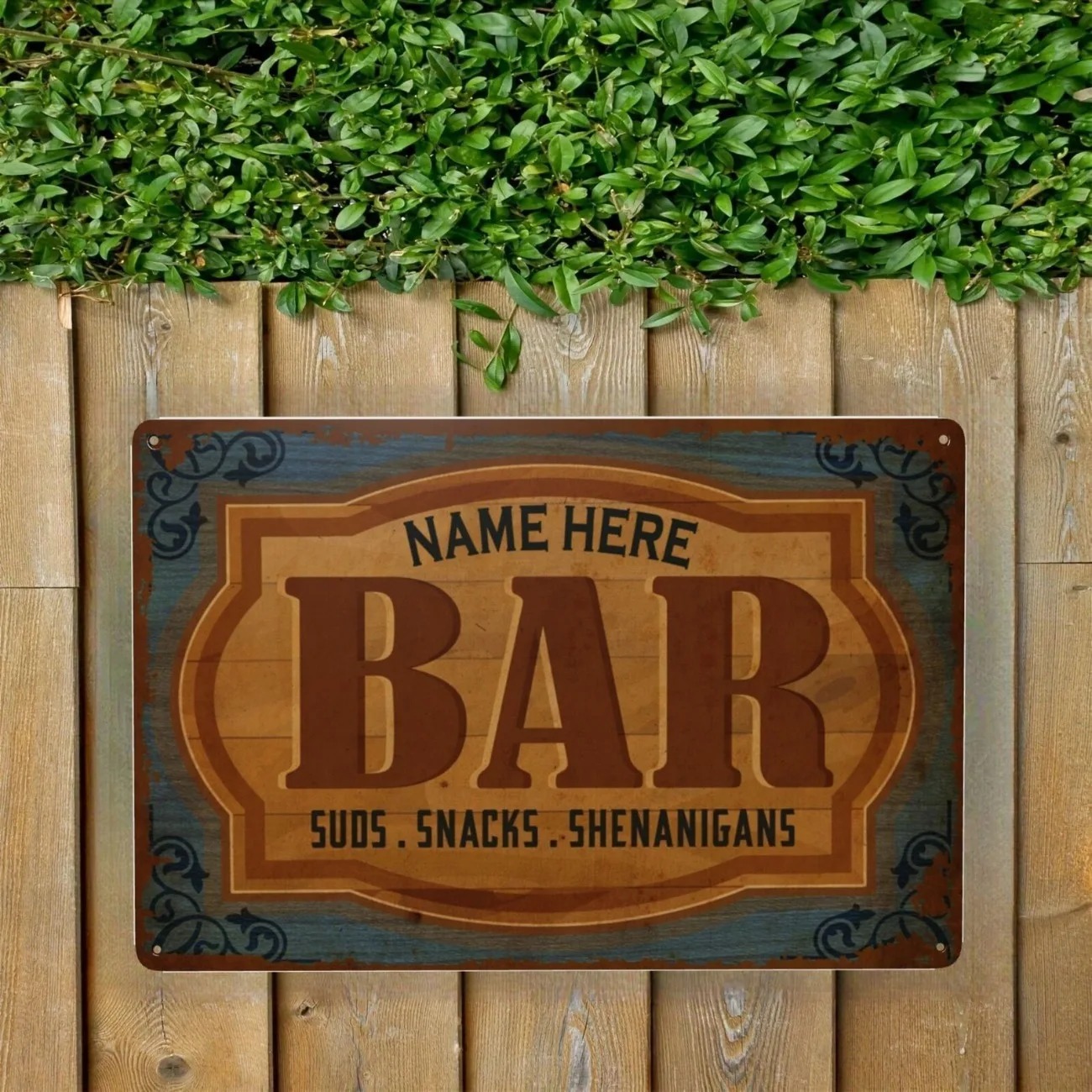 CIFbuy 2D Flat Metal Sign, Cus - Home Bar Signs ulasan dan harga