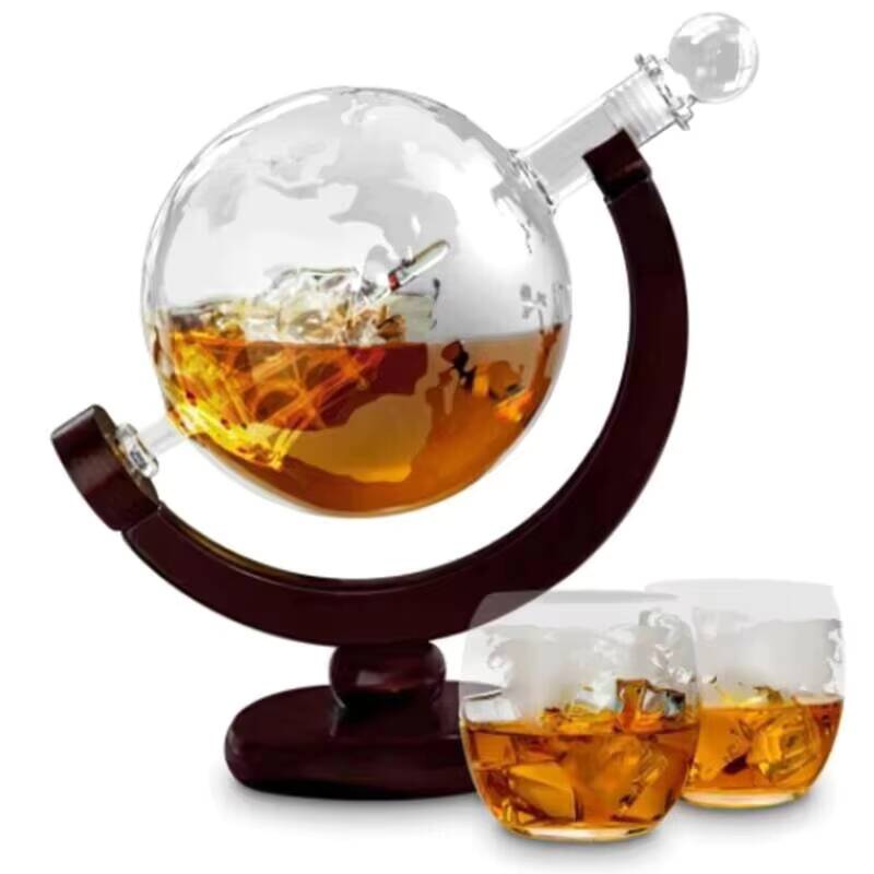 Hot 850ML Globe Whiskey Decant - Decanter Globe Set ulasan dan harga
